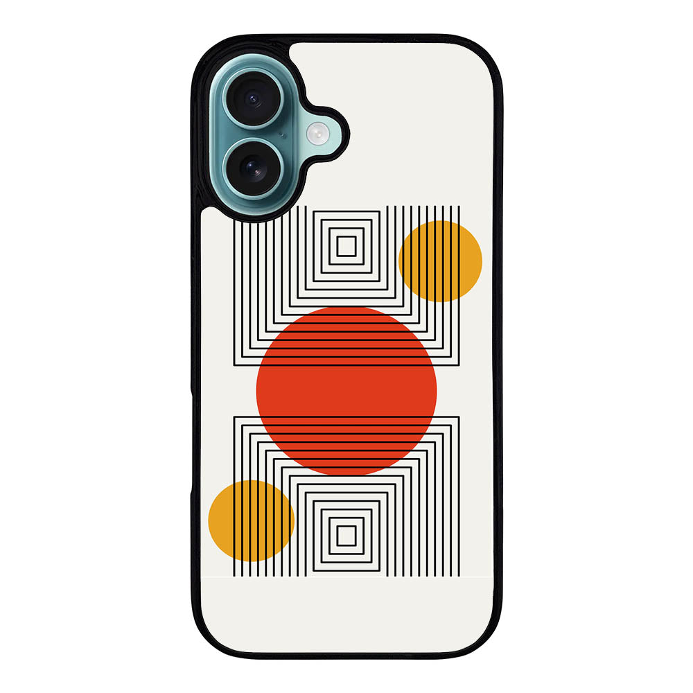 Geometry Square Circle Case Covers iPhone 16 BC0172