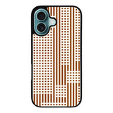 Geometry Square Brown Case Covers iPhone 16 Plus BC0169