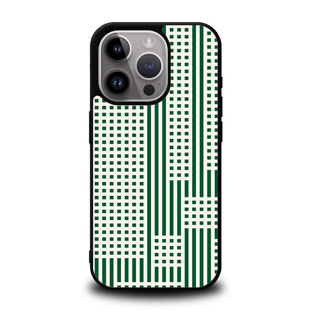 Geometry Square Green Case Covers iPhone 16 Pro BC0181