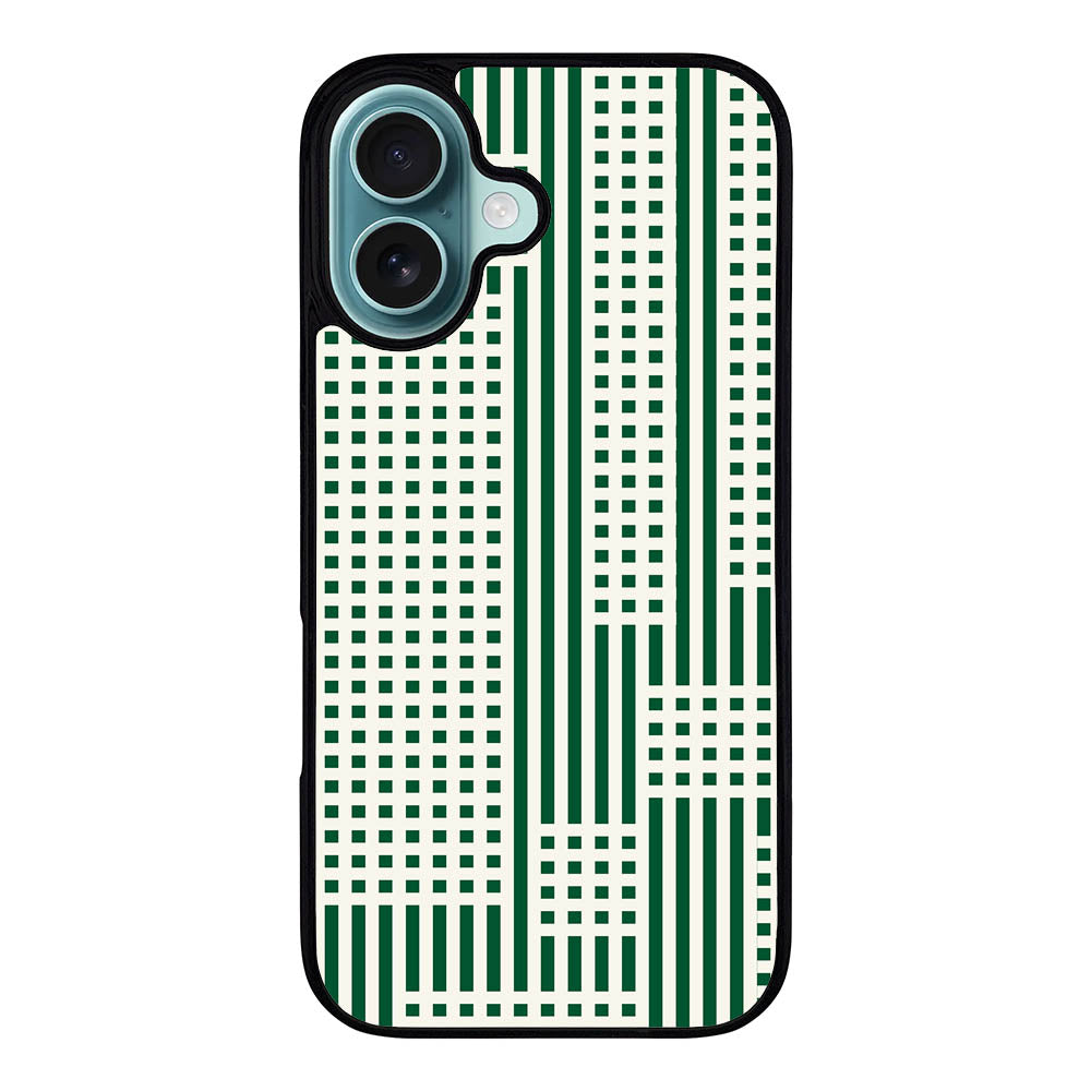 Geometry Square Green Case Covers iPhone 16 Plus BC0181