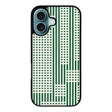 Geometry Square Green Case Covers iPhone 16 Plus BC0181