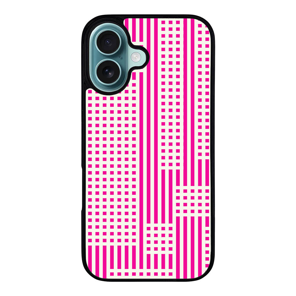 Geometry Square Pink Case Covers iPhone 16 BC0184