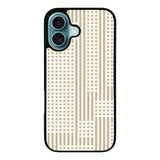 Geometry Square Khaki Case Covers iPhone 16 Plus BC0182
