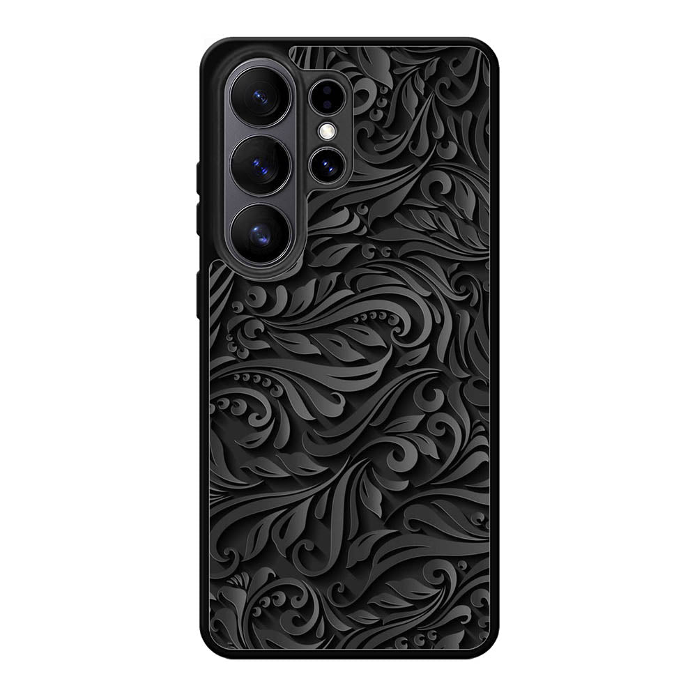 Black Flower Samsung Galaxy S26 Ultra Case FE0101