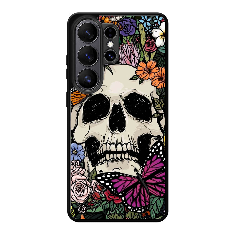 Skull Flower Samsung Galaxy S26 Ultra Case FE0565