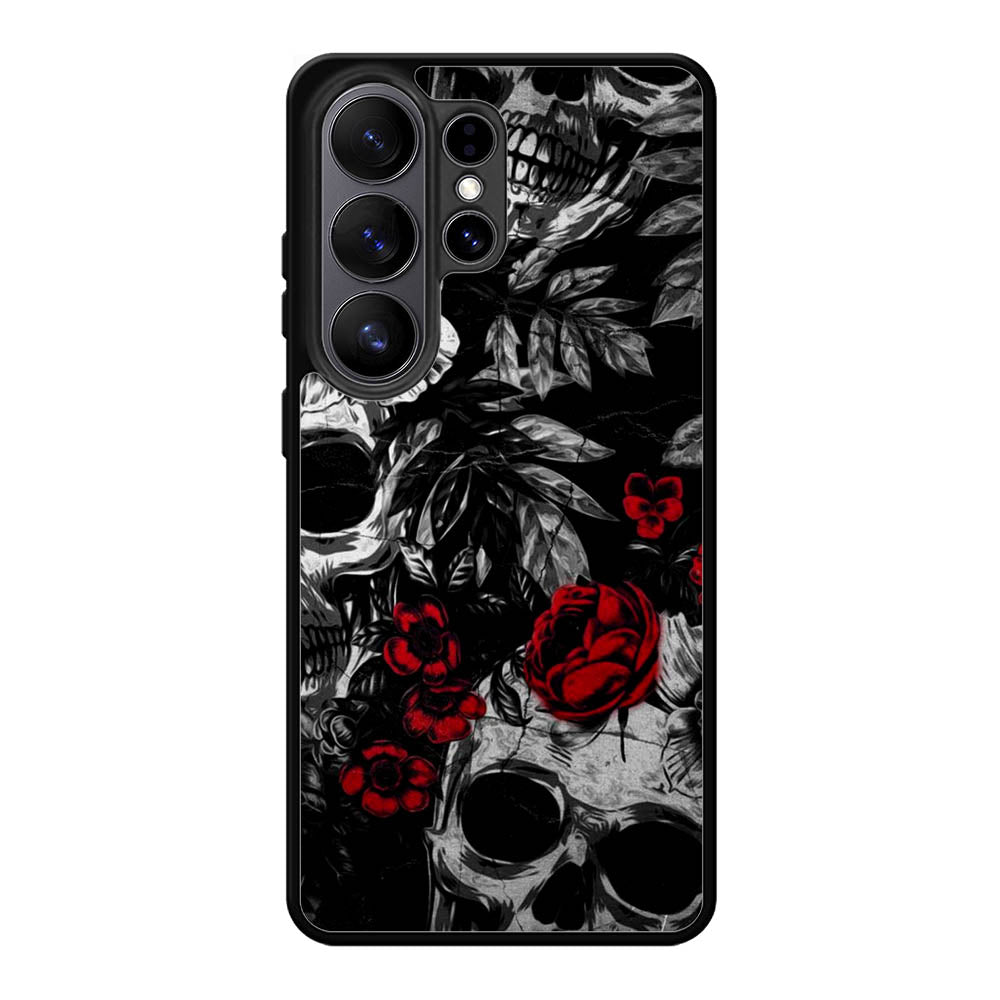 Skull Flower Art Samsung Galaxy S26 Ultra Case FE0564
