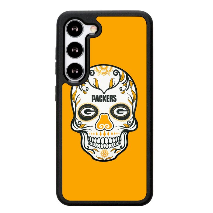 Green Bay Packers Skull X00391 Samsung Galaxy S25 Plus 5G , Samsung Galaxy S25+ 5G Case