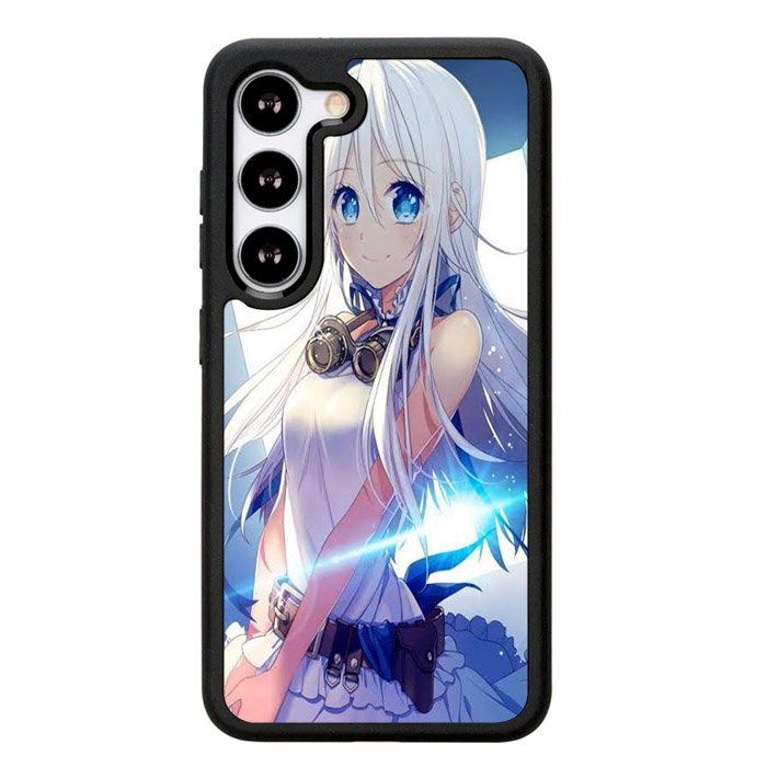 Blue Eyes Anime Girl X00473 Samsung Galaxy S24 Plus 5G , Samsung Galaxy S24+ 5G Case