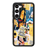 No Bad Vibes Collage X00613 Samsung Galaxy S24 Plus 5G , Samsung Galaxy S24+ 5G Case