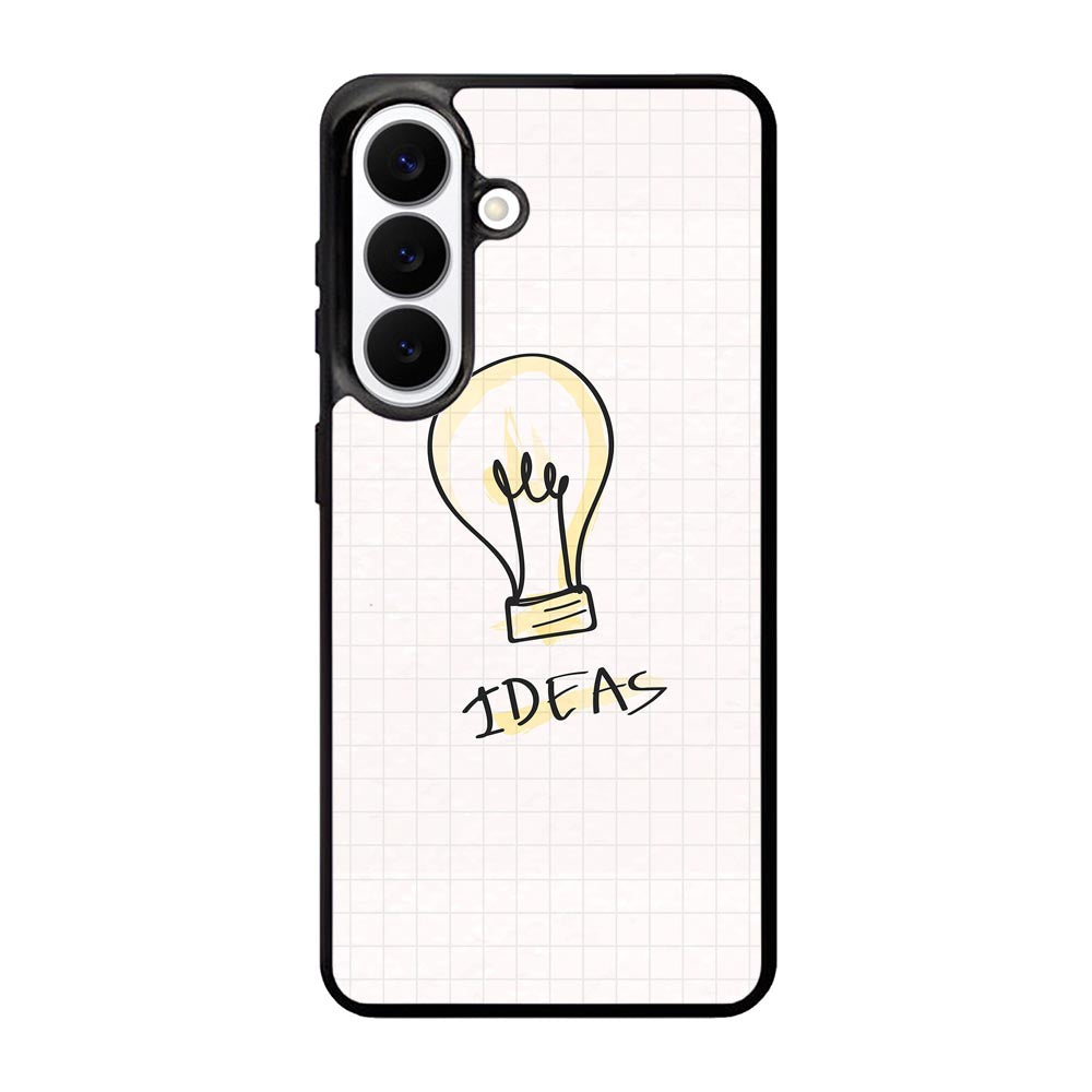 light bulb doodle X00625 Samsung Galaxy S26 Case