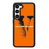 vlone Logo Wallpaper X02240 Samsung Galaxy S25 5G Case