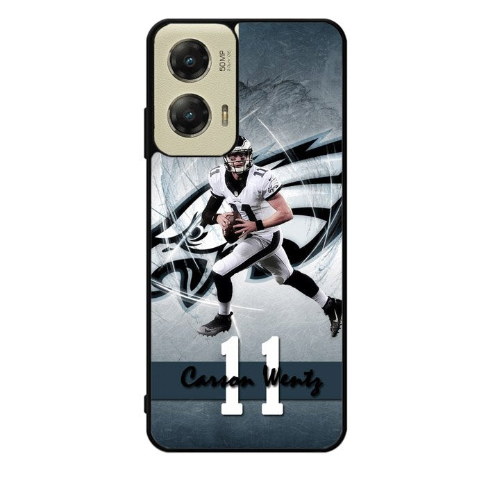 carson wentz 11 X02236 Motorola Moto G Stylus 5G 2024 Case
