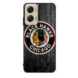 chicago blackhawks brown X02110 Motorola Moto G Stylus 5G 2024 Case