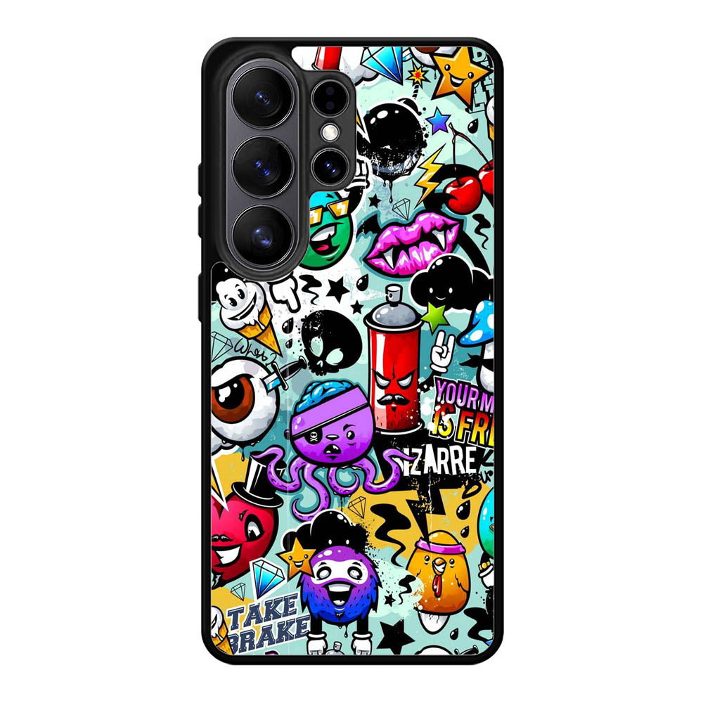 Cartoon Graffiti Samsung Galaxy S26 Plus Case DC0293
