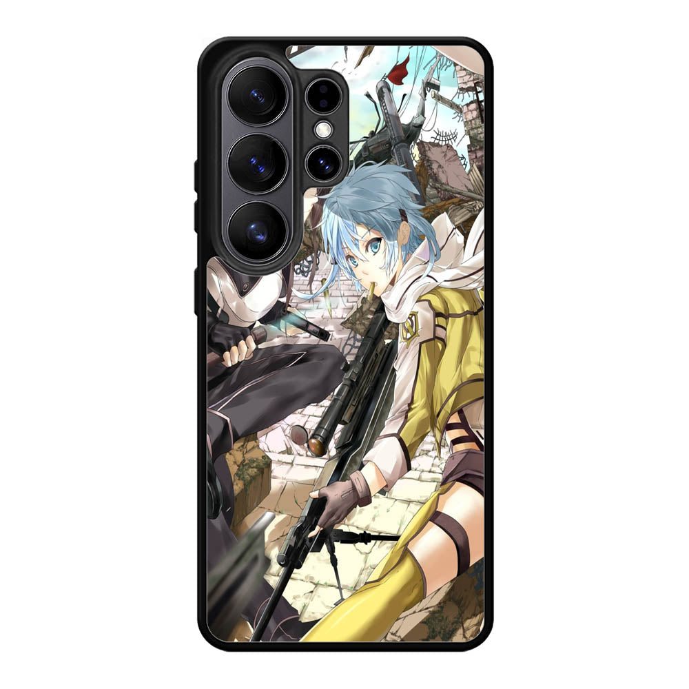 Gun Gale Sinon Kirito X1396 Samsung Galaxy S26 Ultra Case
