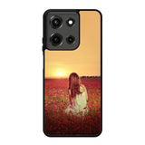 Girl In Red Flowers  X1710 Motorola Moto G 5G 2025 Case