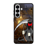Orange Halloween Moon X2669 Samsung Galaxy S26 Case