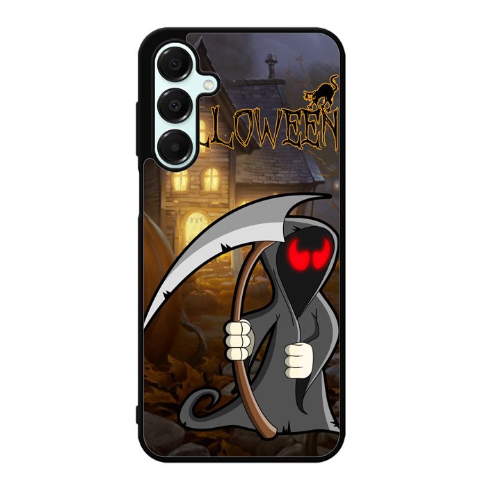 Orange Halloween Moon X2669 Samsung Galaxy A56 5G Case