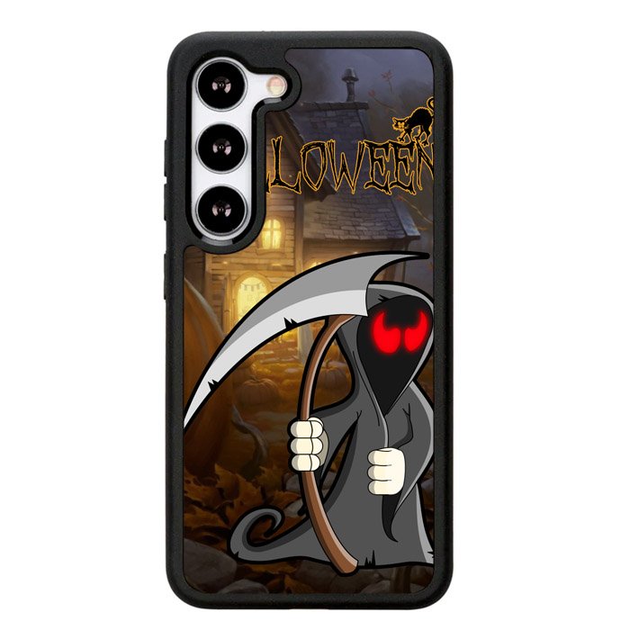 Orange Halloween Moon X2669 Samsung Galaxy S24 Plus 5G , Samsung Galaxy S24+ 5G Case