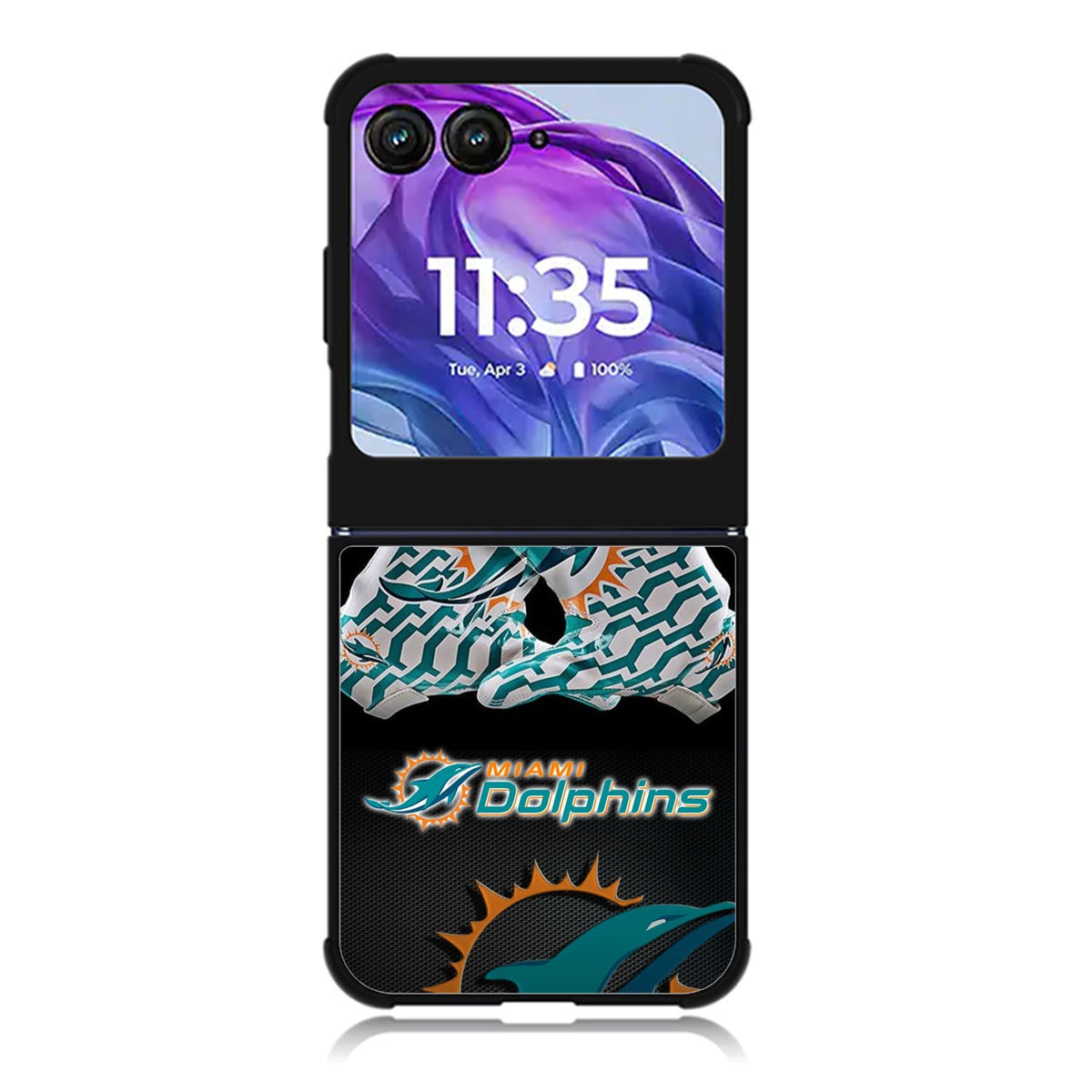 Miami Dolphins Logo Motorola Moto Razr 2024 , Moto Razr 50 Case FE0134