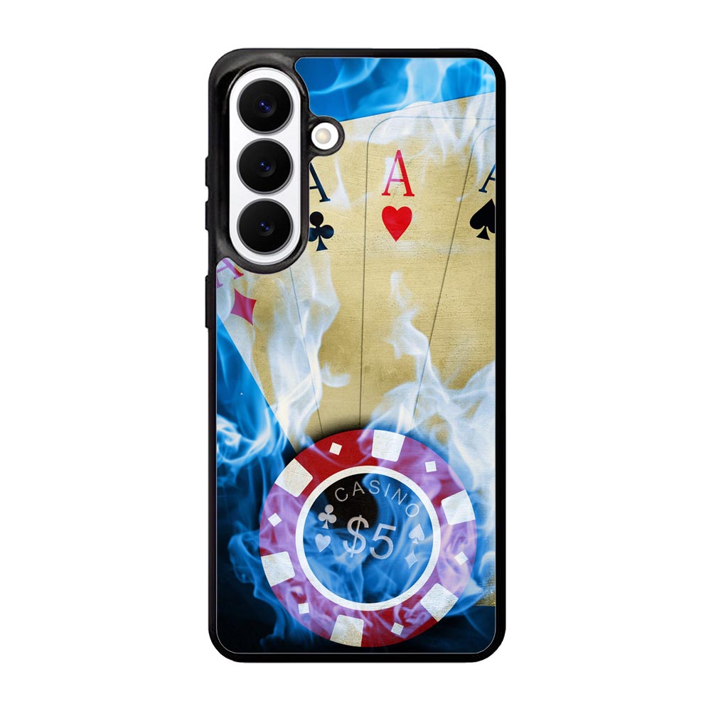 Blue Fire Ace Cards Samsung Galaxy S26 Case BC0200