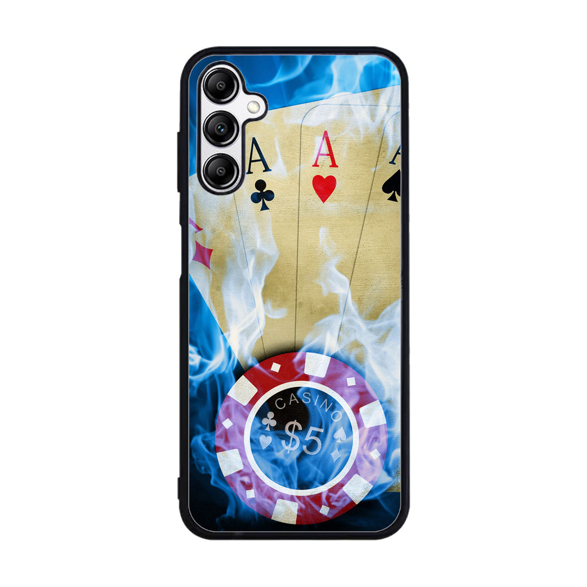 Blue Fire Ace Cards Case Samsung Galaxy A15 BC0200