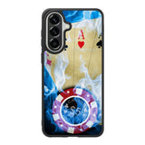 Blue Fire Ace Cards Samsung Galaxy A37 Case BC0200