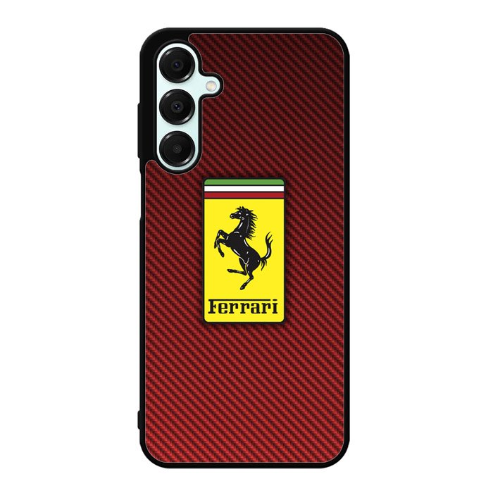 Ferrari Logo Red Carbon X4707 Samsung Galaxy A25 5G Case