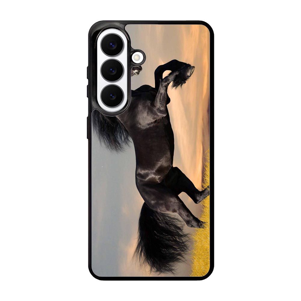 Horse black running X4653 Samsung Galaxy S26 Case