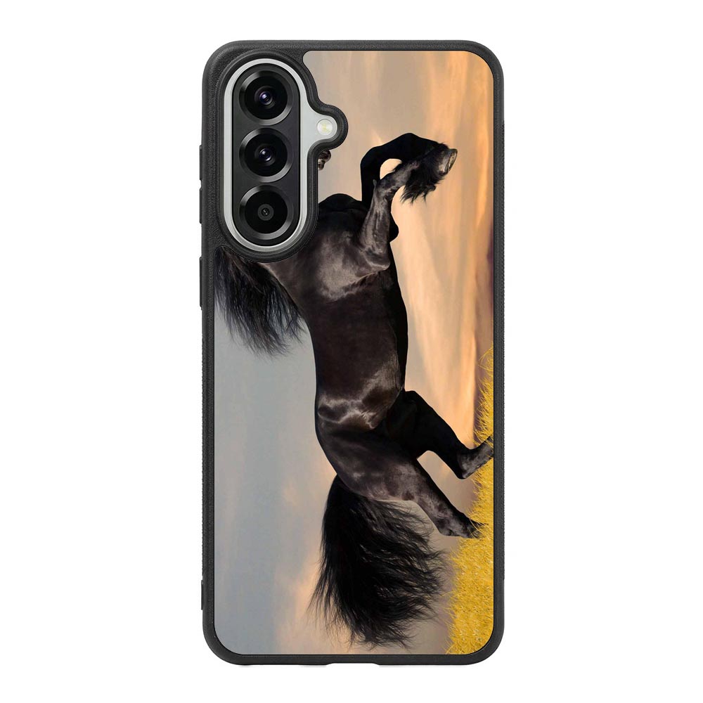 Horse black running X4653 Samsung Galaxy A37 Case