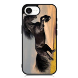 Horse black running X4653 iPhone 16e Case