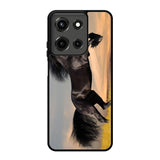 Horse black running X4653 Motorola Moto G 5G 2025 Case