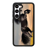 Horse black running X4653 Samsung Galaxy S25 Plus 5G , Samsung Galaxy S25+ 5G Case