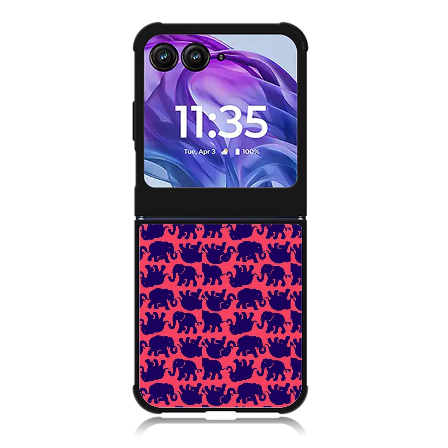 Lily Pulitzer Elephant Pattern Motorola Moto Razr 2024 , Moto Razr 50 Case FE0176