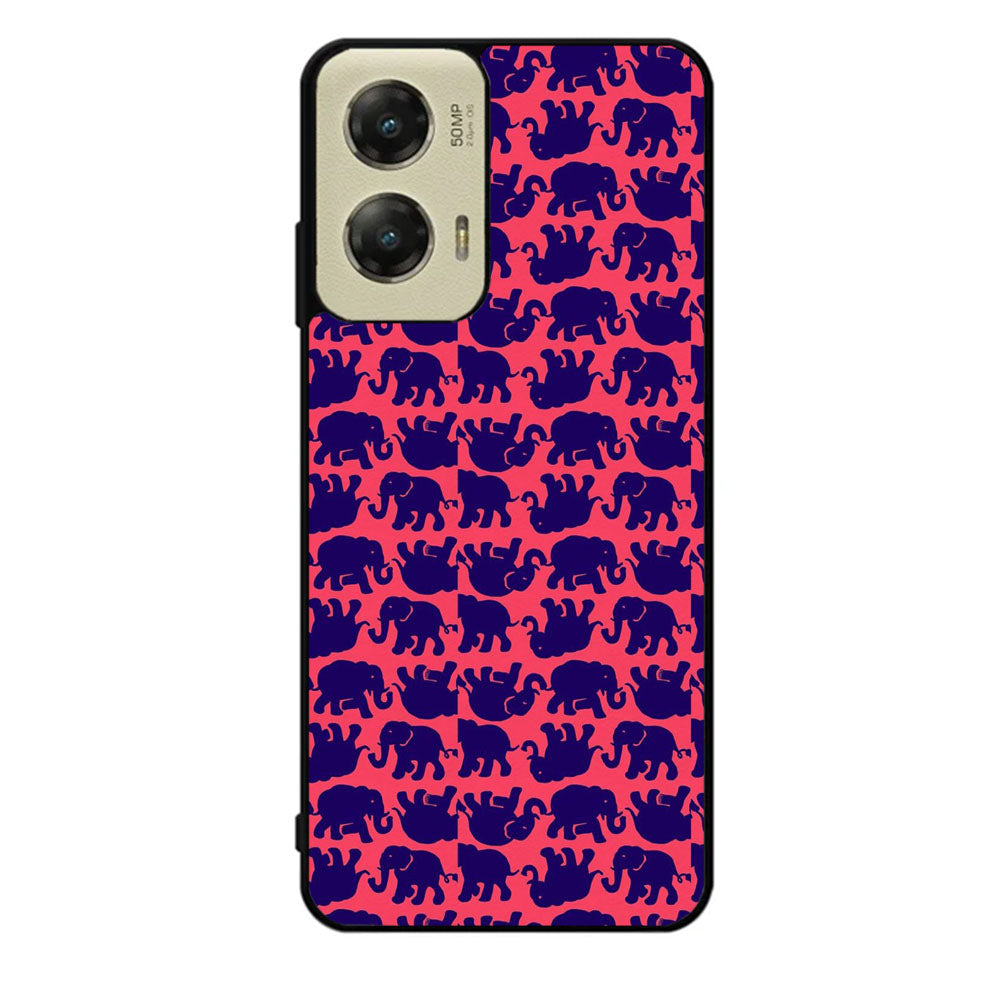 Lily Pulitzer Elephant Pattern Case Motorola Moto G Stylus 2024 5G BC0176