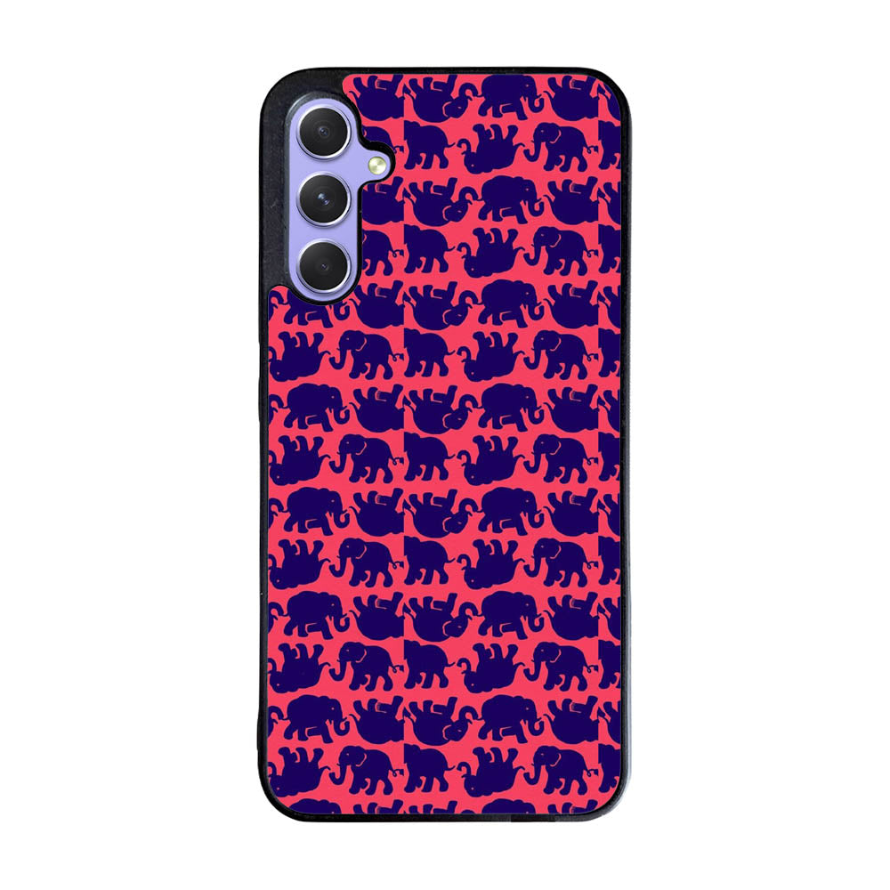 Lily Pulitzer Elephant Pattern Case Samsung Galaxy A35 5G BC0176