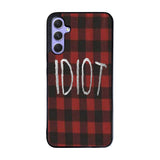 red plaid idiot Case Samsung Galaxy A35 5G BC0184