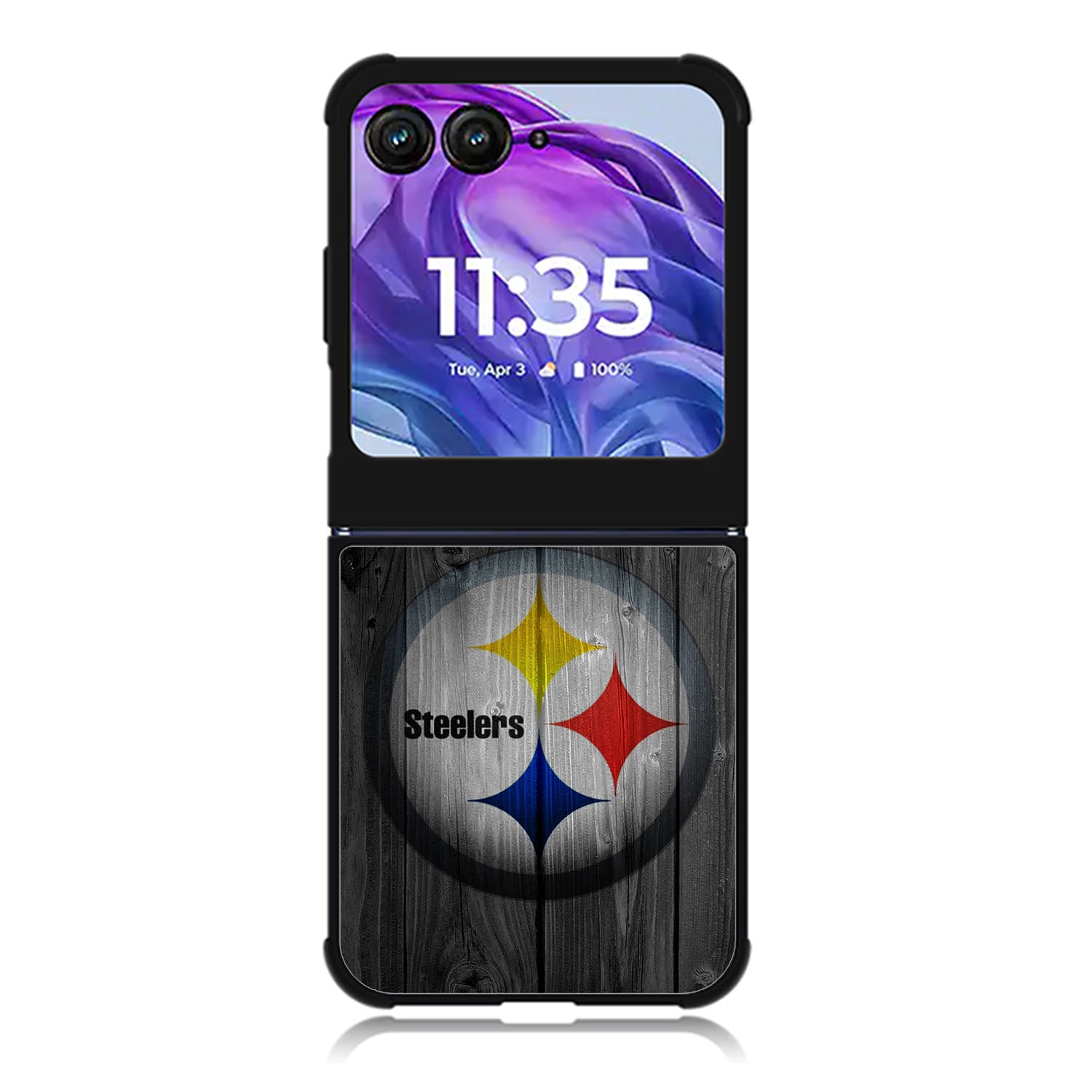 Pittsburgh Steelers Wood Motorola Moto Razr 2024 , Moto Razr 50 Case FE0255