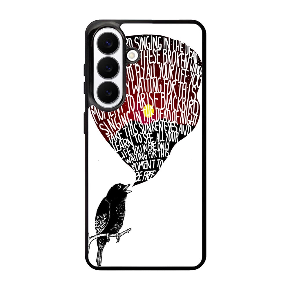 The Beatles Blackbird Lyrics X4765 Samsung Galaxy S26 Case