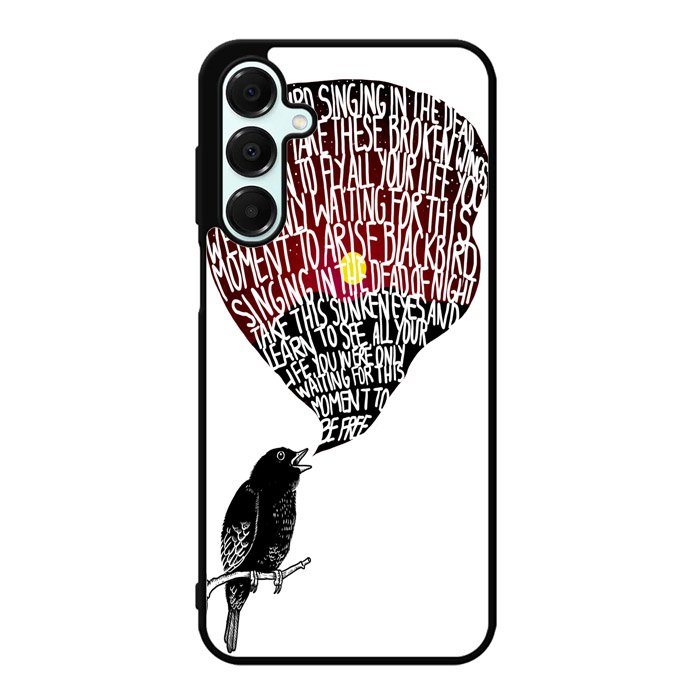 The Beatles Blackbird Lyrics X4765 Samsung Galaxy A25 5G Case