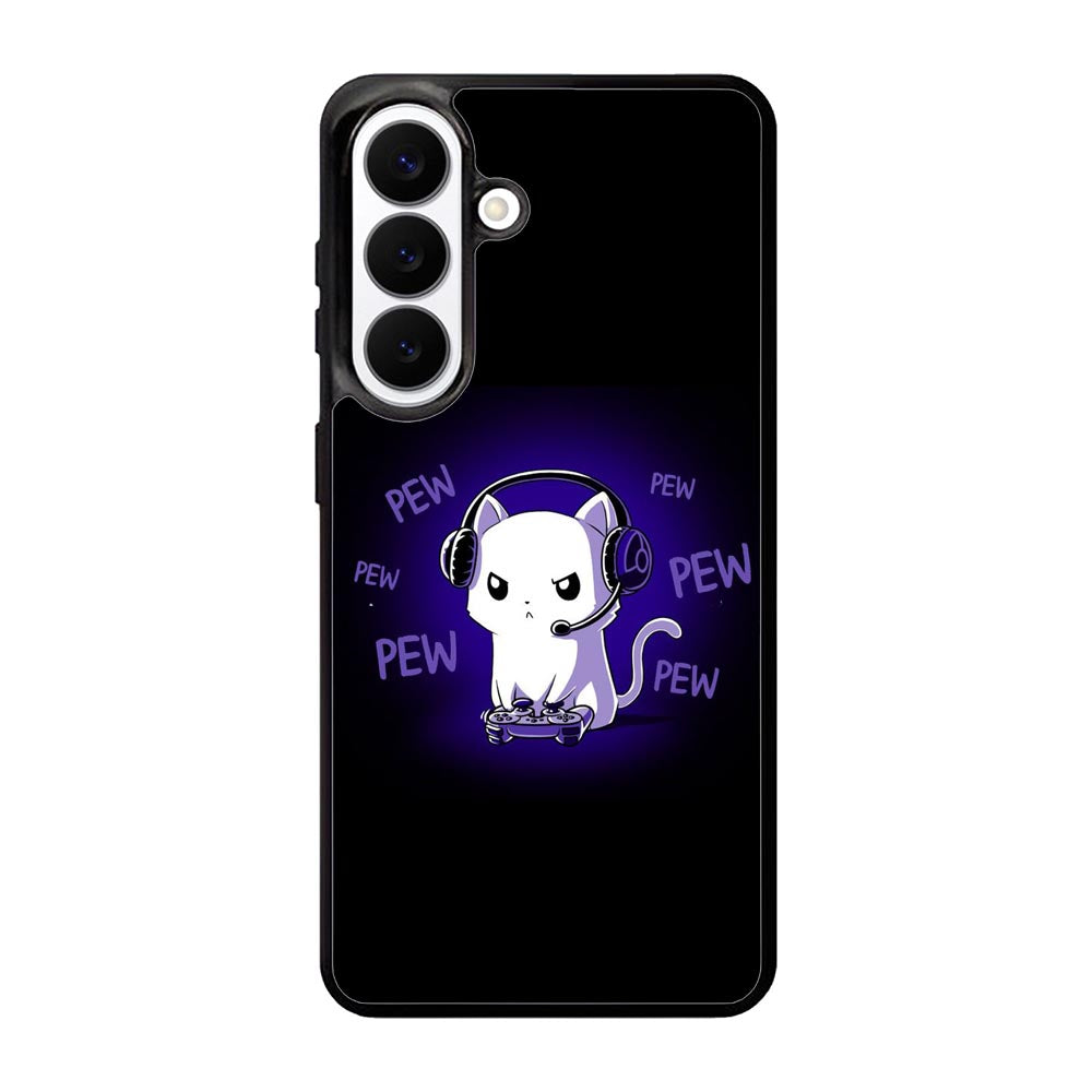Pew Pew Kitty Samsung Galaxy S26 Case BC0301