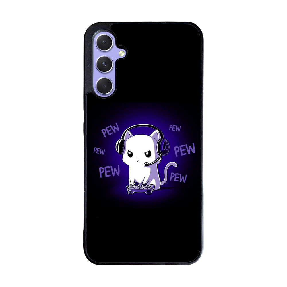 Pew Pew Kitty Case Samsung Galaxy A35 5G BC0301