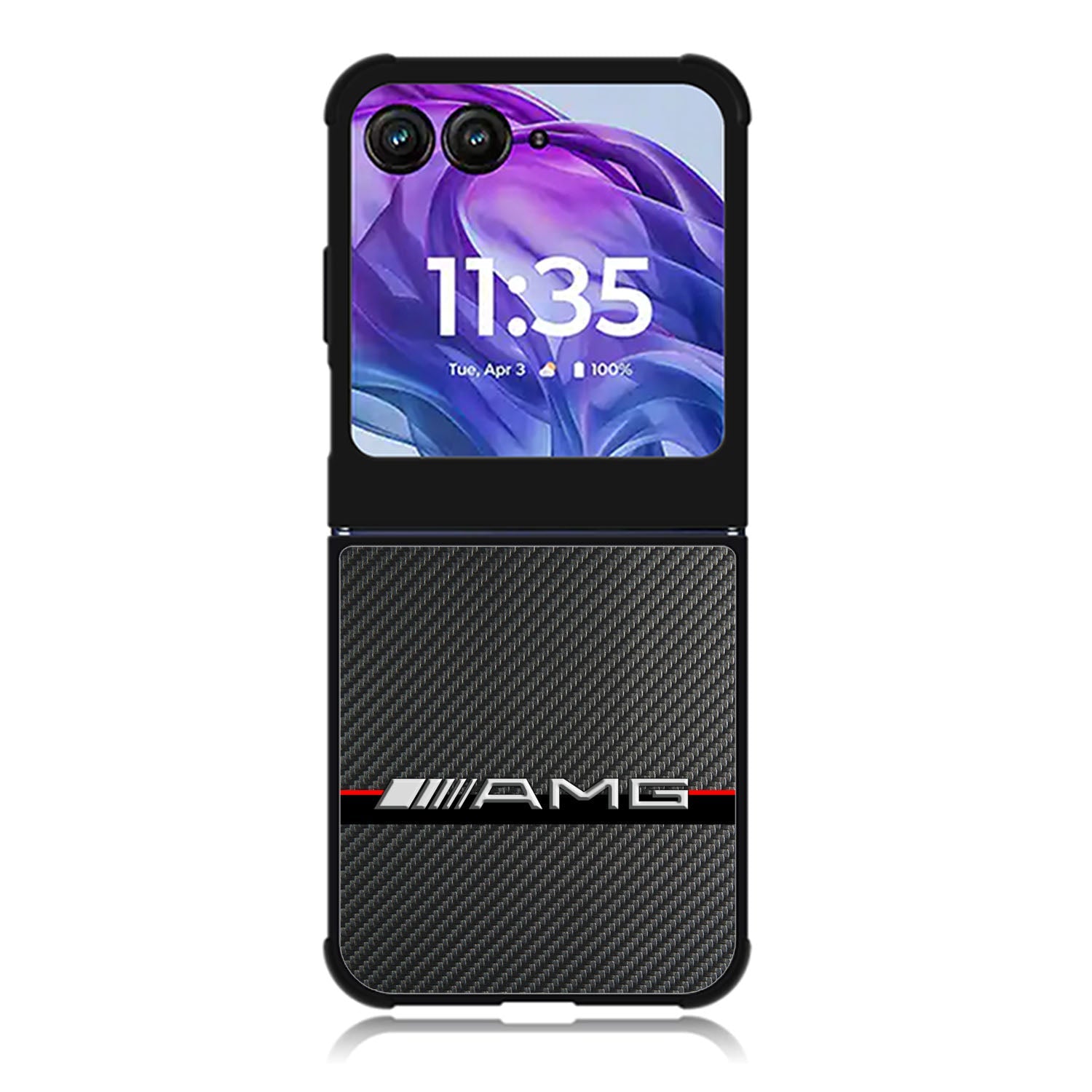 Mercedes Benz AMG Carbon Fiber Motorola Moto Razr 2024 , Moto Razr 50 Case FE0463