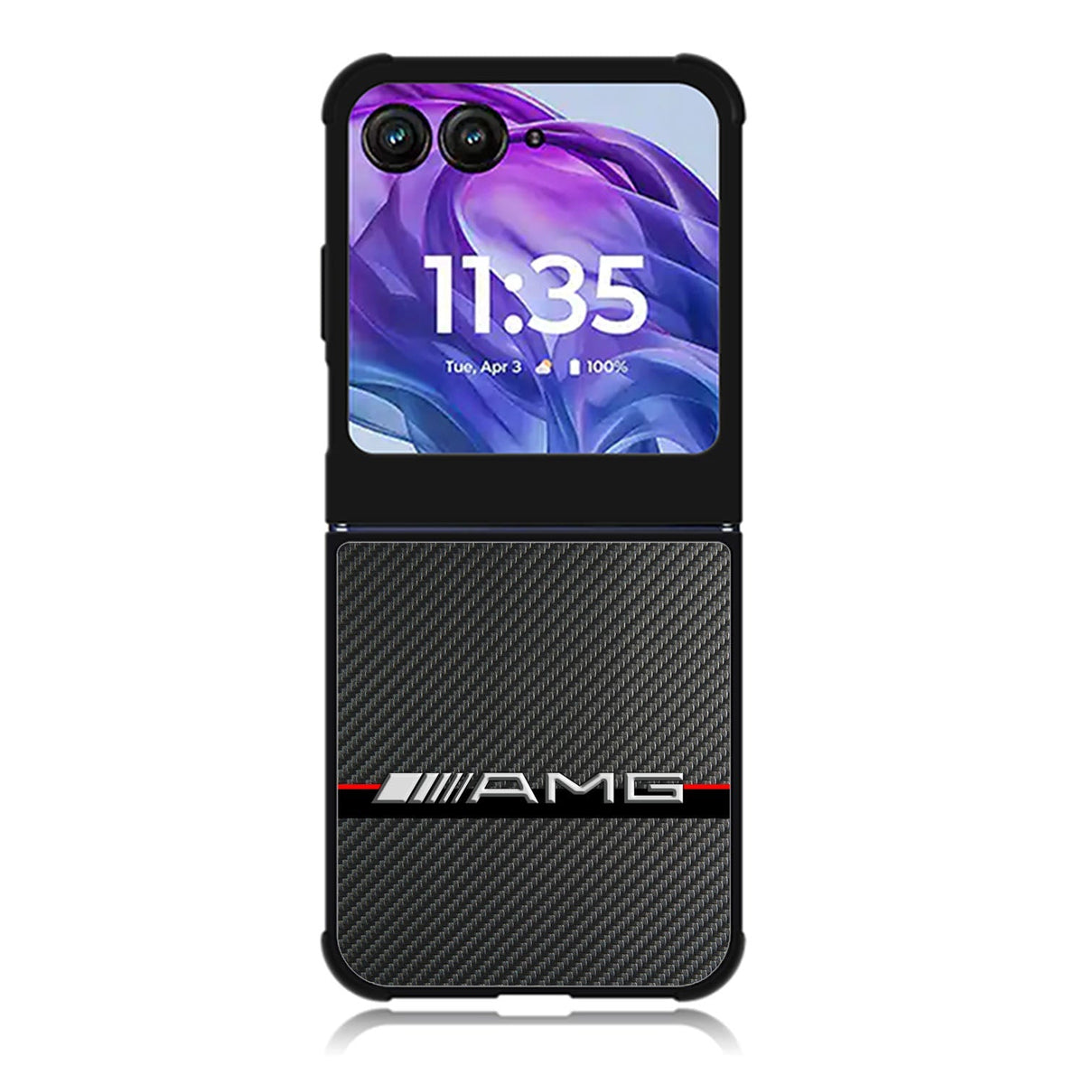 Mercedes Benz AMG Carbon Fiber Motorola Moto Razr 2024 , Moto Razr 50 Case FE0463