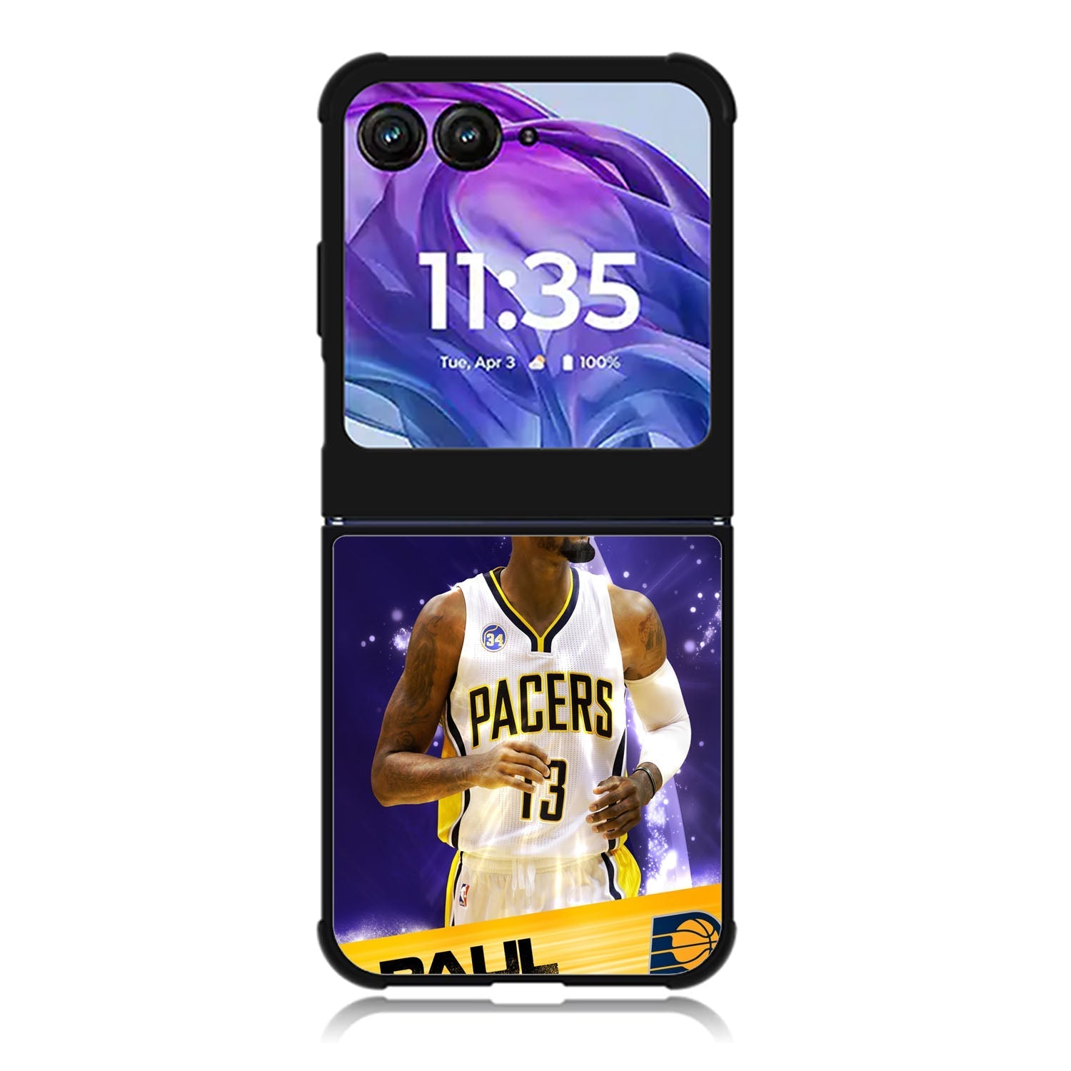 Paul George Indiana Pacers Motorola Moto Razr 2024 , Moto Razr 50 Case FE0390