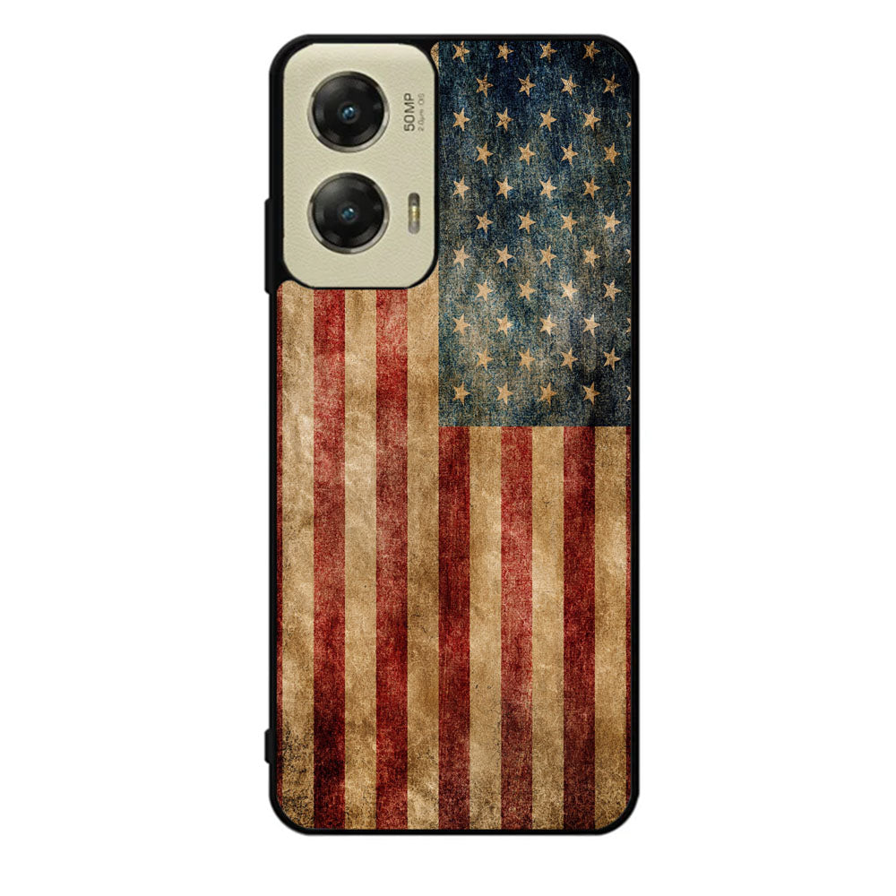 Vintage American Flag Case Motorola Moto G Stylus 2024 5G BC0504