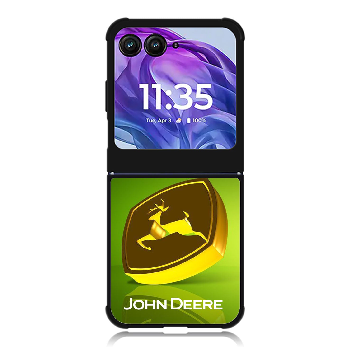 john deere logo Motorola Moto Razr Plus 2025/2024 Case, Moto Razr 50 Ultra 5G BC0508