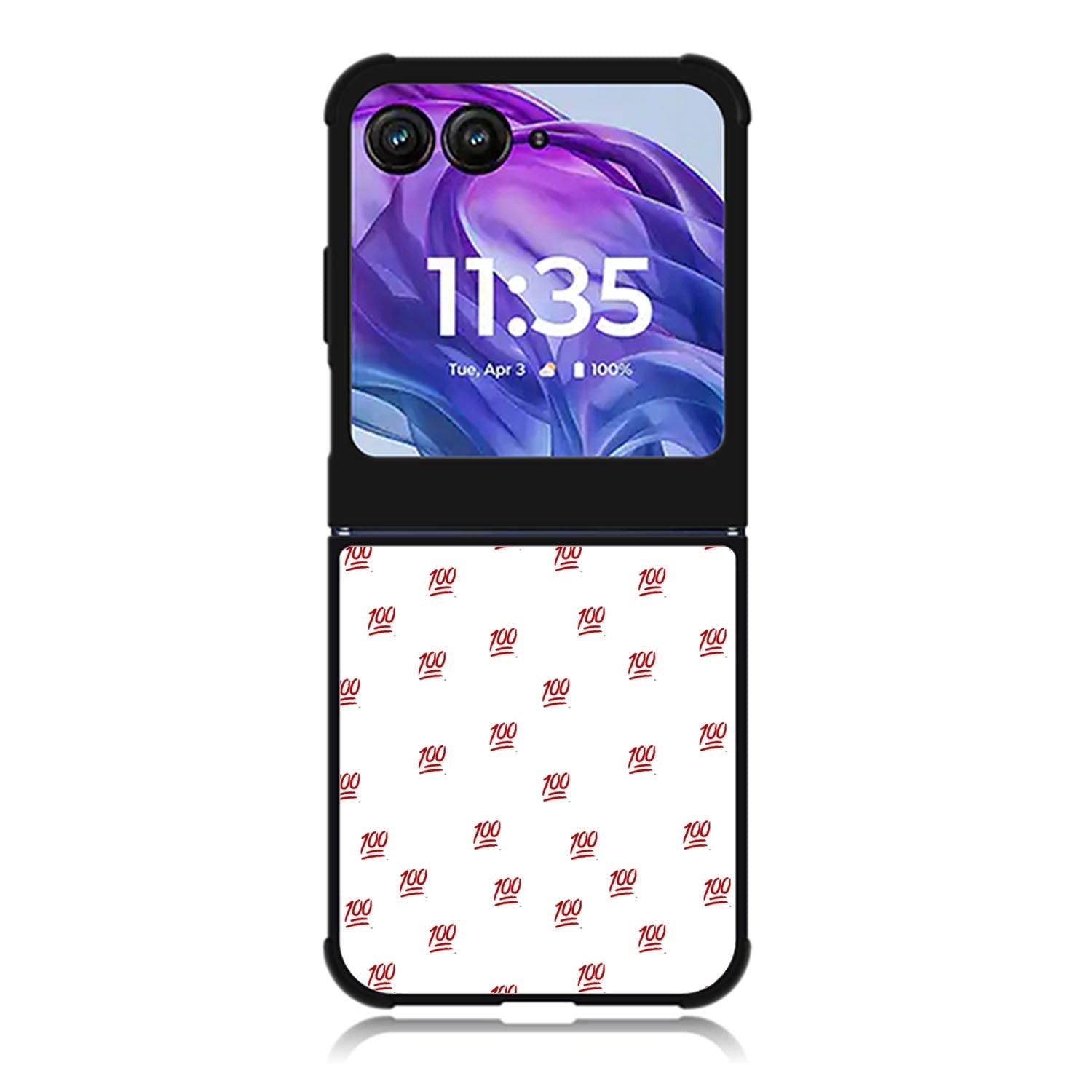 Keep It One Hunnit 100 Emoji Motorola Moto Razr 2024 , Moto Razr 50 Case FE0509