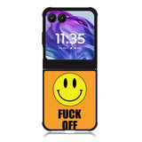Fuck Off Smiley Motorola Moto Razr 2024 , Moto Razr 50 Case FE0489