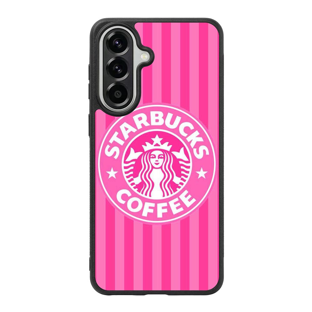Starbucks Pink Stripes X5719 Samsung Galaxy A57 Case